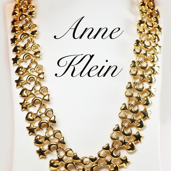 Anne Klein Gold Moons, Hearts & Stars 18K Necklace